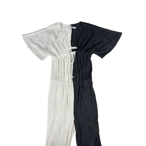 Marrisa Wilson - Etta Colorblock Jumpsuit in Black and White - Picture 2 of 5